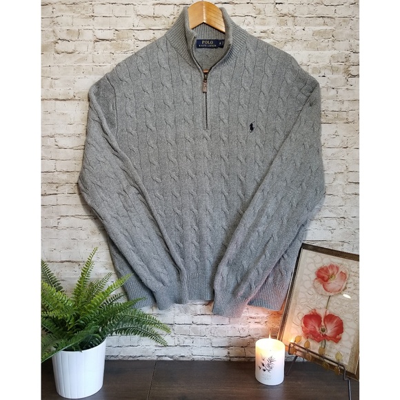 Polo Ralph Lauren Other - Polo Ralph Lauren Cable Knit 1/4 Zip Sweater